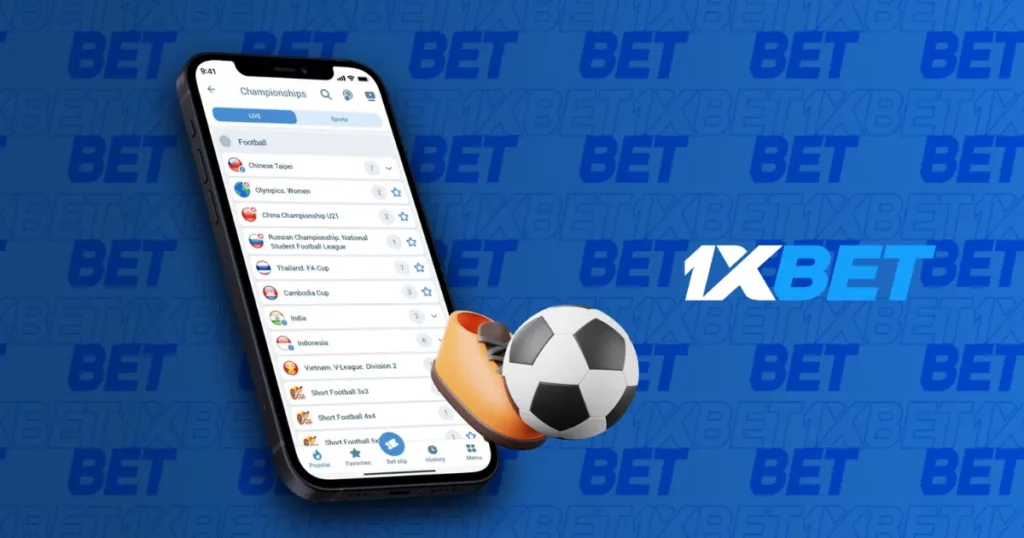 Bet on football with the 1xBet Thailand mobile app